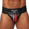 Image de Mr B - Mister B Jockstrap en cuir Mister B Noir-Rouge