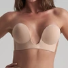 Image de Nude Intimates - Soutien-gorge adhésif sans coutures décolleté U beige T.B