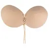 Image de Bye Bra Soutien-Gorge sans Bretelles Lace-It, Soutien-Gorge Push-Up Arrondi, Adhésif, Cordon De Serrage Réglable Et Dos Ouvert, Beige Et Noir, Bonnets A-E