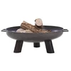 Image de RedFire Salo   Metal Fire Pit 80 cm, Industrial Look, 80 x 80 x 24 cm, 81020