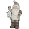 Image de House of Seasons Figurine de père Noël avec Lanterne - L22,5 x l16 x H45 cm - Gris