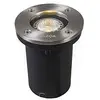 Image de Qazqa basic - Spot encastrable de sol - 1 lumière - Ø 104 mm - Acier - Moderne - éclairage extérieur