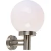 Image de Qazqa sfera - Applique murale - 1 lumière - L 250 mm - Blanc - Moderne - éclairage extérieur