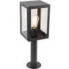 Image de QAZQA sutton - Lampe sur pied extérieur Rustique - 1 lumière - L 165 mm - Anthracite - Classique/Antique,Rustique,Rétro - Éclairage extérieur