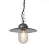 Image de Qazqa Munich - Suspension - 1 lumière - Ø 260 mm - Gris - Rustique, Rétro - éclairage extérieur - Salon I Chambre I Cuisine I Salle à manger