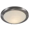 Image de Qazqa yuma - Plafonnier - 1 lumière - Ø 310 mm - Acier - Design, Moderne - éclairage extérieur - Salle de bains