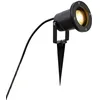 Image de Qazqa basic - Lampe sur piquet - 1 lumière - L 9.8 mm - Noir - Moderne - éclairage extérieur