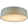 Image de Qazqa drum led - LED Plafonnier - 1 lumière - Ø 400 mm - Vert - Moderne - éclairage intérieur - Salon I Chambre I Cuisine I Salle à manger