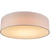 Image de Qazqa drum led - LED Plafonnier - 1 lumière - Ø 400 mm - Rose - Moderne - éclairage intérieur - Salon I Chambre I Cuisine I Salle à manger