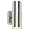 Image de Qazqa duo - Applique murale - 2 lumière - H 160 mm - Acier - Moderne - éclairage extérieur
