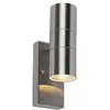 Image de Qazqa duo - Eclairage exterieur avec detecteur de mouvement - 2 lumière - H 215 mm - Acier - Moderne - éclairage extérieur