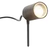 Image de Qazqa solo - Lampe sur piquet - 1 lumière - L 90 mm - Gris foncé - Moderne - éclairage extérieur