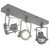 Image de Qazqa suplux - Spot plafond, plafonnier - 3 lumière - L 360 mm - Gris foncé - Rustique - éclairage intérieur - Salon I Chambre I Cuisine I Salle à manger