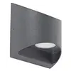 Image de Qazqa mal - LED Applique murale - 2 lumière - H 123 mm - Gris foncé - Moderne - éclairage extérieur