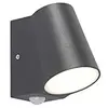 Image de Qazqa Uma - LED Eclairage exterieur avec detecteur de mouvement - 1 lumière - H 120 mm - Gris foncé - Moderne - éclairage extérieur
