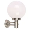 Image de Qazqa sfera - Eclairage exterieur avec detecteur de mouvement - 1 lumière - L 270 mm - Acier - Moderne - éclairage extérieur