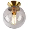 Image de Qazqa pallon - Plafonnier - 1 lumière - Ø 200 mm - Doré/Laiton - Art Deco - éclairage intérieur - Salon I Chambre I Cuisine I Salle à manger