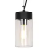Image de Qazqa jarra - Suspension - 1 lumière - Ø 11.8 cm - Noir - Moderne - éclairage extérieur
