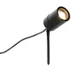 Image de Qazqa solo - Spot sur piquet - 1 lumière - Ø 6 cm - Noir - Moderne - éclairage extérieur