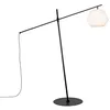 Image de QAZQA robbert - Lampe sur pied bras articulé - 1 lumière - L 160 cm - Blanc - Design - éclairage extérieur - Salle de bains