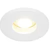 Image de Qazqa shed - Spot encastrable - 1 lumière - Ø 85 mm - Blanc - Moderne - éclairage extérieur - Salle de bains