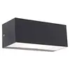 Image de Qazqa houks - Applique murale - 1 lumière - L 23 cm - Noir - Moderne - éclairage extérieur - Salle de bains