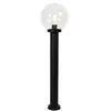 Image de QAZQA sfera - Lampe sur pied extérieur - 1 lumière - Ø 25 cm - Noir - Moderne - éclairage extérieur