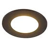 Image de Qazqa blanca - LED Dimmable Spot encastrable variateur inclus - 1 lumière - Ø 90 mm - Noir - Moderne - éclairage extérieur - Salle de bains