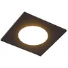 Image de Qazqa simply - LED Dimmable Spot encastrable variateur inclus - 1 lumière - L 90 mm - Noir - Moderne - éclairage extérieur - Salle de bains