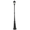 Image de QAZQA havana - Lanterne - 1 lumière - Ø 26 cm - Noir - Classique/Antique - éclairage extérieur