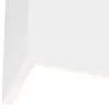 Image de Qazqa colja_novo - Applique murale - 1 lumière - L 10 cm - Blanc - Rustique - éclairage intérieur - Salon I Chambre