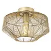Image de QAZQA bolti - Plafonnier Moderne - 1 lumière - Ø 30 cm - Doré/Laiton - Moderne - Éclairage intérieur - Salon I Chambre I Cuisine I Salle à manger