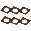 Image de Qazqa simply - LED Dimmable Spot encastrable variateur inclus - 1 lumière - L 90 mm - Noir - Moderne - éclairage extérieur - Salle de bains