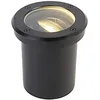 Image de Qazqa delux - Spot encastrable de sol - 1 lumière - Ø 13 cm - Noir - Moderne - éclairage extérieur