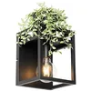 Image de Qazqa cage rack - Applique murale - 1 lumière - L 20 cm - Noir - Rustique - éclairage intérieur - Salon I Chambre I Cuisine I Salle à manger