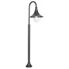 Image de QAZQA daphne - Lampe sur pied extérieur - 1 lumière - L 36.5 cm - Noir - Classique/Antique - éclairage extérieur