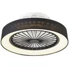 Image de Qazqa emily - LED Ventilateur de plafond - 1 lumière - Ø 47 cm - Noir - Moderne - éclairage intérieur - Salon I Chambre I Cuisine I Salle à manger