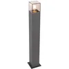 Image de QAZQA denmark - Lampe sur pied extérieur - 1 lumière - L 12 cm - Gris foncé - Moderne - éclairage extérieur