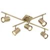 Image de Qazqa jeana - Spot plafond, plafonnier - 5 lumière - L 62 cm - Bronze - Moderne - éclairage intérieur - Salon I Chambre I Cuisine I Salle à manger