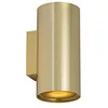 Image de Qazqa sab - Applique murale - 2 lumière - L 9.6 cm - Doré - Design - éclairage intérieur - Salon I Chambre I Cuisine I Salle à manger