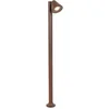 Image de QAZQA ciara - Lampe sur pied extérieur - 1 lumière - L 10 cm - Brun rouille - Moderne - éclairage extérieur