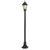 Image de Qazqa new haven - LED Dimmable Lampadaire variateur inclus - 1 lumière - Ø 17.1 cm - Noir - Classique/Antique - éclairage extérieur - Salle de bains