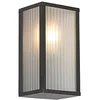 Image de Qazqa charlois - Applique murale - 1 lumière - L 14 cm - Noir - Moderne - éclairage extérieur