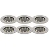 Image de Qazqa terry - LED Spot encastrable de sol solaire - 6 pièces - Ø 12 cm - Acier - Moderne - éclairage extérieur