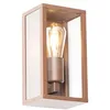 Image de Qazqa charlois - LED Smart Dimmable Applique muraleincl. wifi Industriel variateur inclus - L 14 cm - Brun rouille - Rustique - Salle de bains,Garage/cellier