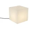Image de QAZQA nura - Lampadaire - 1 lumière - L 30 cm - Blanc - Moderne - éclairage extérieur