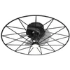 Image de Qazqa yaran - LED Dimmable Plafonnier variateur inclus - 1 lumière - Ø 62 cm - Noir - Design - éclairage intérieur - Salon I Chambre