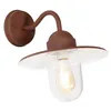 Image de Qazqa kansas - Applique murale - 1 lumière - L 29.4 cm - Brun rouille - Moderne, Industriel - éclairage extérieur