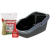 Image de PeeWee EcoMinor - Bac à Litière - Kit de départ - Noir/Anthracite