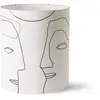 Image de Abat-jour cylindre Visage en lin HKliving Naturel taille unique